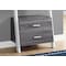Monarch Specialties Bookshelf, Bookcase, Etagere, Ladder, 4 Tier, 69"H, Office, Bedroom, Laminate, Grey, White I 2756 - alternate 5